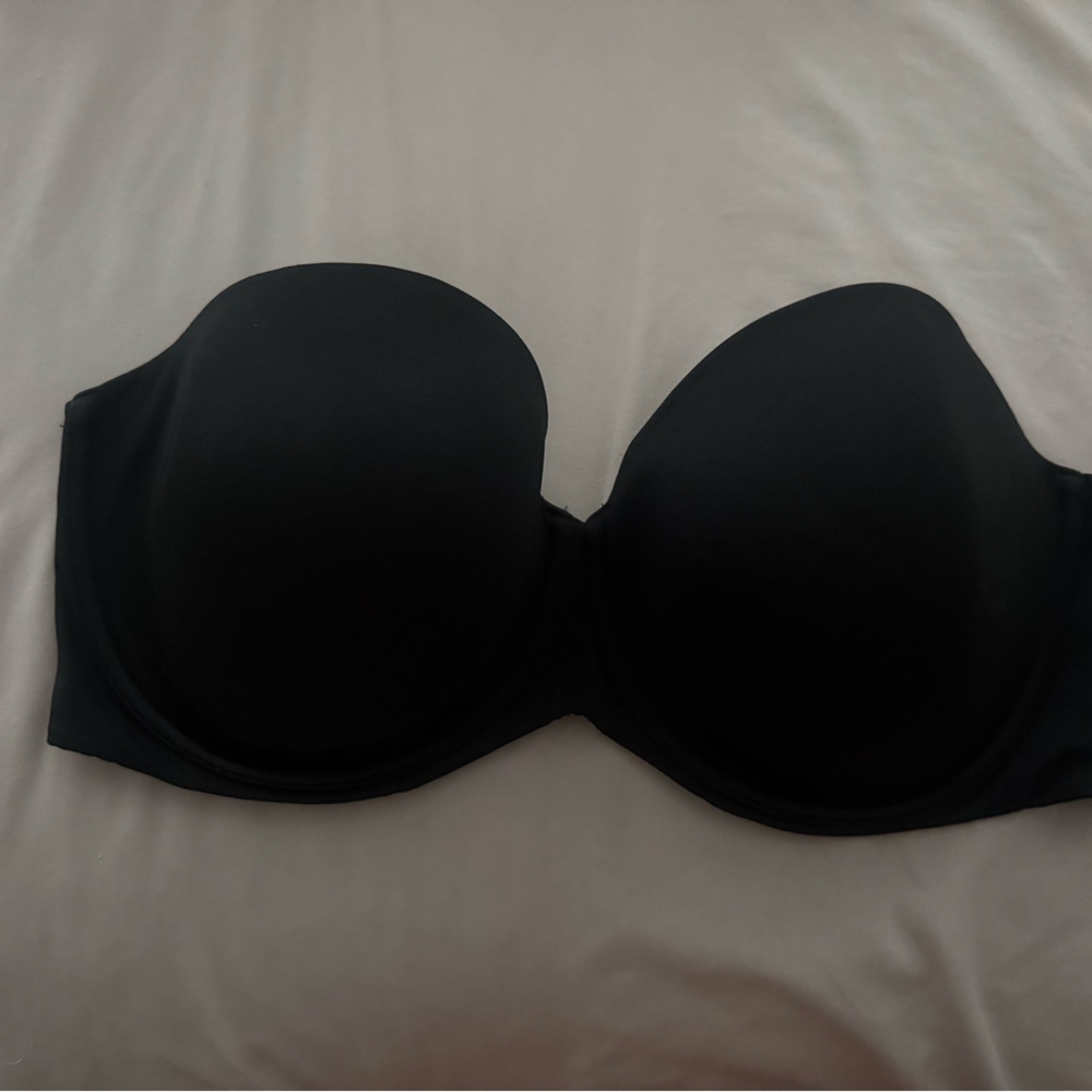 Cacique Black strapless bra with detachable straps